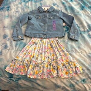 BCBG dress with Jean jacket